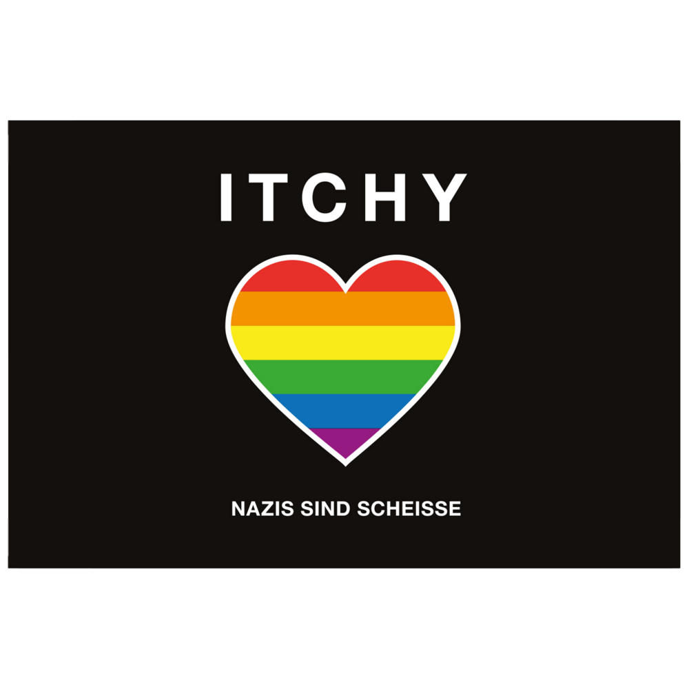 Fahne "Nazis sind scheisse"